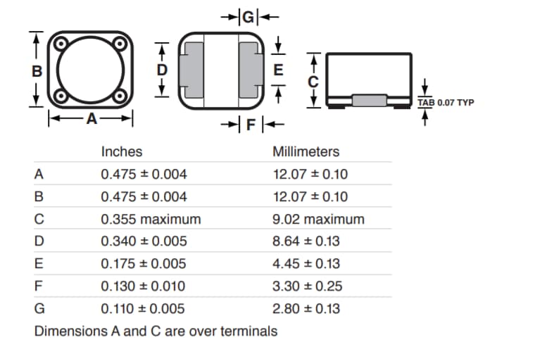 Chart - API Delevan HRSPD127 Shielded Surface Mount Inductors Chart - API Delevan HRSPD127 Shielded Surface Mount Inductors