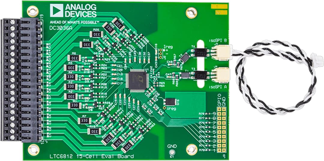 Analog Devices Inc. LTC6812-1 Demo Board DC3036A Analog Devices Inc. LTC6812-1 Demo Board DC3036A