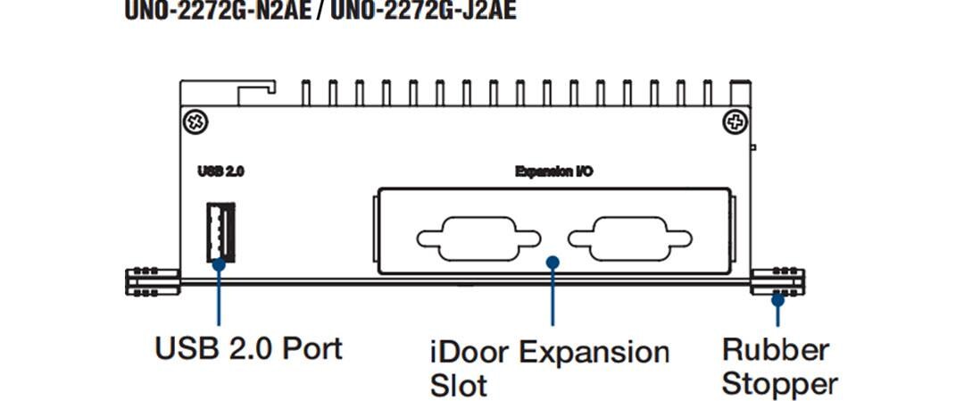 Mechanical Drawing - Advantech UNO-2272G Palm-Size Automation Computer Mechanical Drawing - Advantech UNO-2272G Palm-Size Automation Computer
